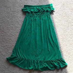 Old navy strapless green dress